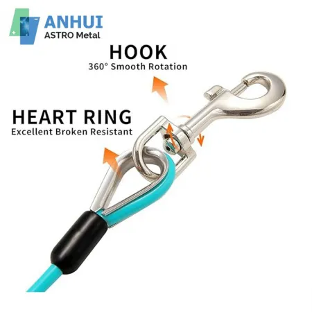 Dog Tie Out Cable with PVC Coating