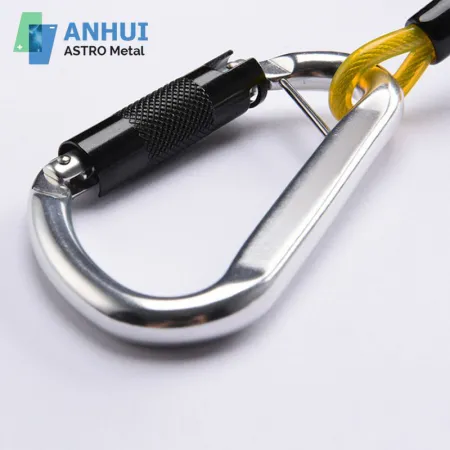 High-Quality Spring Lanyard With Two Hooks