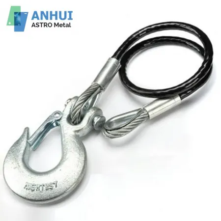 Stainless Steel Tow Wire Rope Sling with Sling Latch Hook
